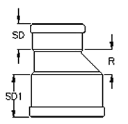 4x6 ECCENTRIC INCREASER GxG | 109-0046ECC