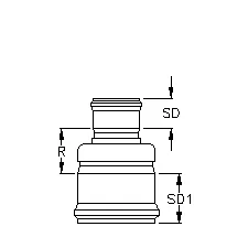 12x18 INCREASER GxG | 109-1218